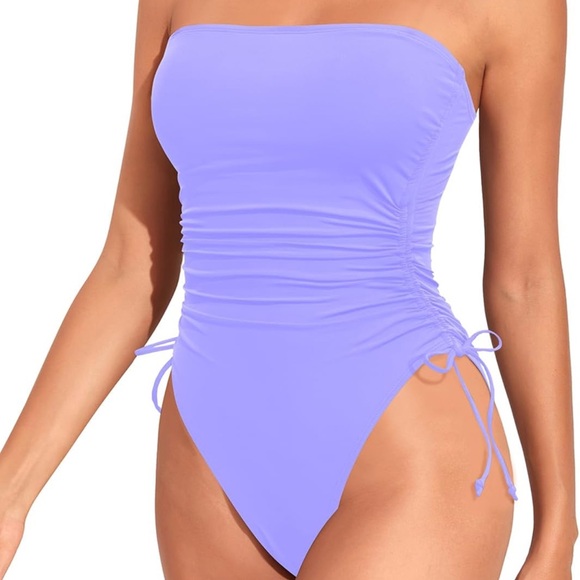 Yonique Other - NWT Yonique Strapless One Piece Tummy Control Bandeau Bathing Suit Cheeky